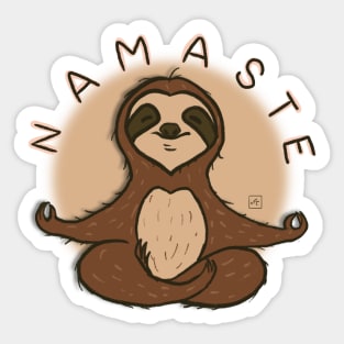 Sloth Namaste Sticker